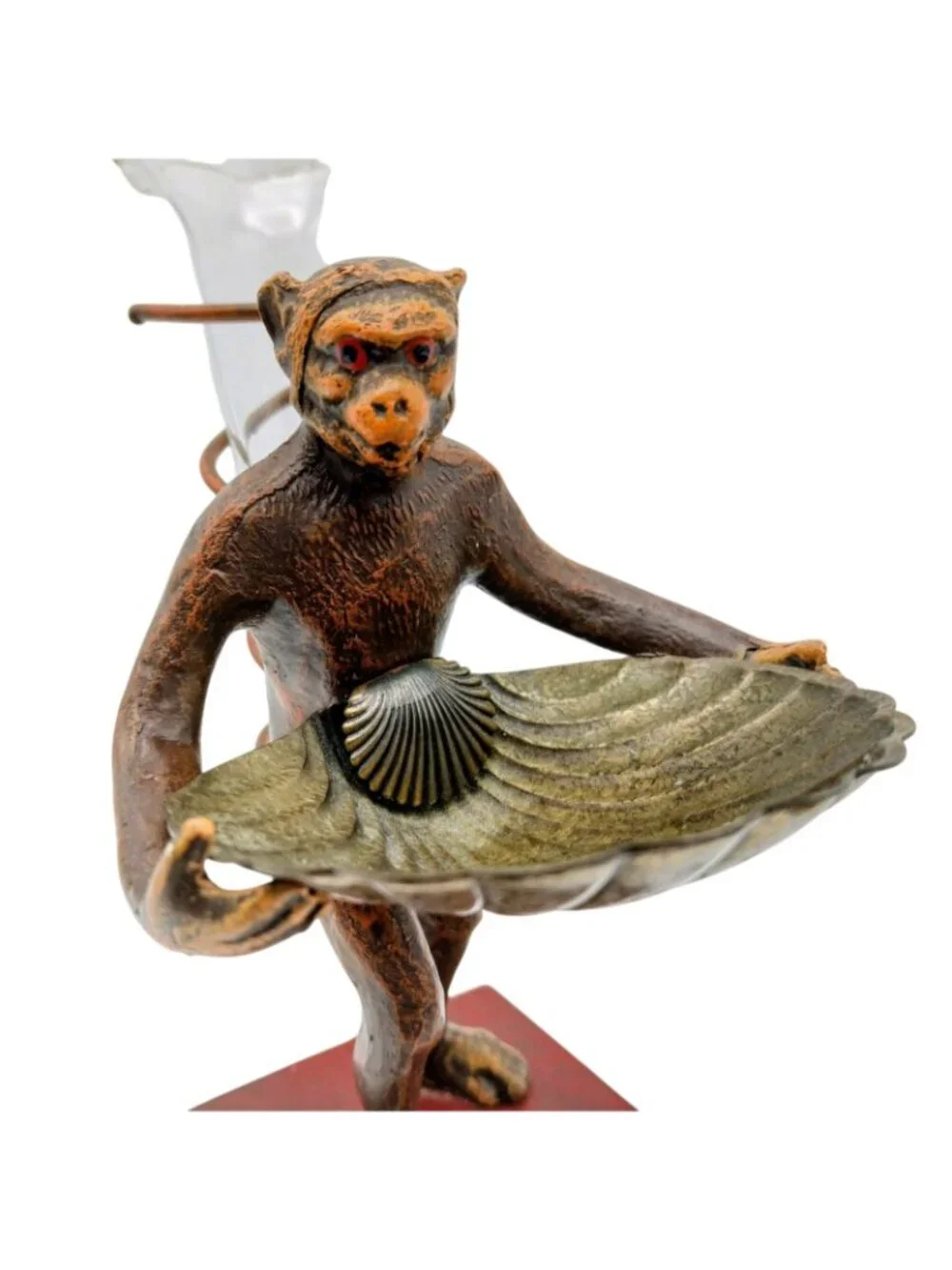 Petite Choses Monkey Bud Vase Clamshell Tray Cast Metal Figure 6